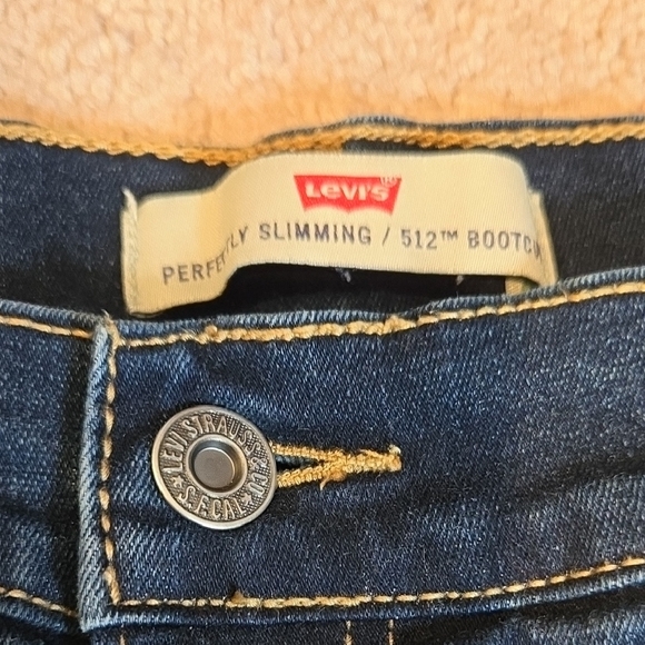 Levi's 512 Perfectly Slimming Bootcut Jeans - Deep Blue - Picture 2 of 12